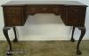  Flame Mahogany Ball And Claw Flat Top Desk 