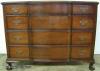  Mahogany 4 Drawer Ball And Claw Foot Dresser 