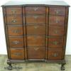  Mahogany 5 Drawer Block Front Chest 
