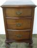  Mahogany Ball And Claw 3 Drawer Nightstand 