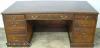  Burl Walnut Executive Desk 