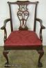  Mahogany Ball And Claw Dining Chair With Arms 