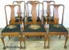  Mahogany Ball And Claw Needlepoint Dining Room Chairs 
