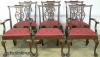  Set Of 6 Mahogany Ball Claw Dining Chairs 