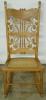  Oak Sewing Rocker With Wicker Back 
