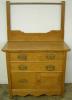  Oak Washstand With Towel Bar 