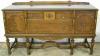  Ornate Burl Walnut Sideboard 
