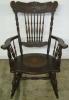  Ornate Mahogany Rocker 