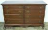 Mahogany Queen Ann Double Dresser Mahogany Queen Ann Double Dresser