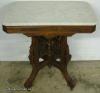 Ornate Victorian Walnut Marble Top Table Ornate Victorian Walnut Marble Top Table