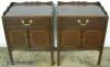 Pair Mahogany Nightstands Pair Mahogany Nightstands