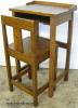  Oak Telephone Desk And Chair 