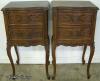  Pair Of French Style 2 Drawer Nightstands 