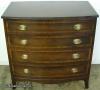 Mahogany Banded Inlay Bachelor Chest Mahogany Banded Inlay Bachelor Chest