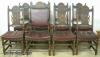  Set 8 Oak Dining Chairs 