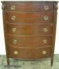  Mahogany Bowfront Chest 