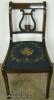  Mahogany Lyre Back Desk Chair 