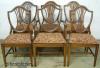  Set 6 Mahogany Shield Back Dining Chairs 