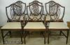 Set 6 Mahogany Shieldback Dining Chairs Set 6 Mahogany Shieldback Dining Chairs