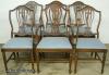  Set 6 Walnut Dining Chairs 