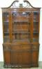  Mahogany Flat Glass China Cabinet 