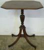  Mahogany Leather Top Lamp Table 