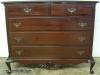  Mahogany Queen Ann 5 Drawer Dresser 