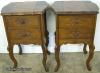  Pair Of French 2 Drawer Nightstands 
