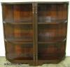 Pair Of Mahogany Corner Bookshelves 