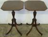  Pair Of Mahogany Leather Top Lamp Tables 