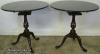  Pair Of Mahogany Tilt Top Tables 