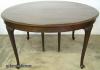  Queen Ann Round Walnut Dining Room Table 