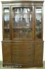  Mahogany Curved Glass China Cabinet 