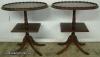  Pair Mahogany Lamp Tables 