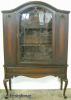  Walnut Dome Top China Cabinet 