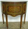 Paint Decorated Demilune Paint Decorated Demilune