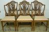  Set 6 Mahogany Shieldback Dining Chairs 