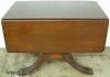  Banded Inlay Mahogany Drop Leaf Dining Table 
