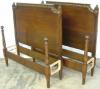  Pair Mahogany Twin Beds 