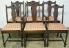  Set Walnut Dining Chairs 