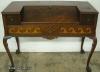  Burl Walnut Ball Claw Spinet Desk 