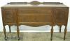  Burl Walnut China Sideboard 