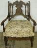  Ornate Walnut Fireside Chair 