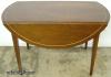  Mahogany Inlaid Drop Leaf Dining Table 