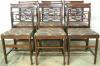 Set Mahogany Folding Chairs 